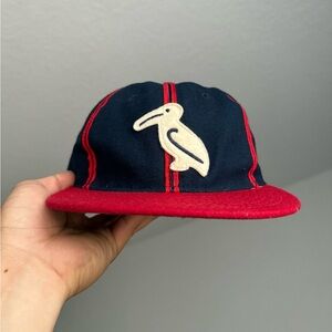 Ebbets Field Flannels New Orleans Pelicans 1942 Fitted Ballcap 7 3/8 Hat Cap